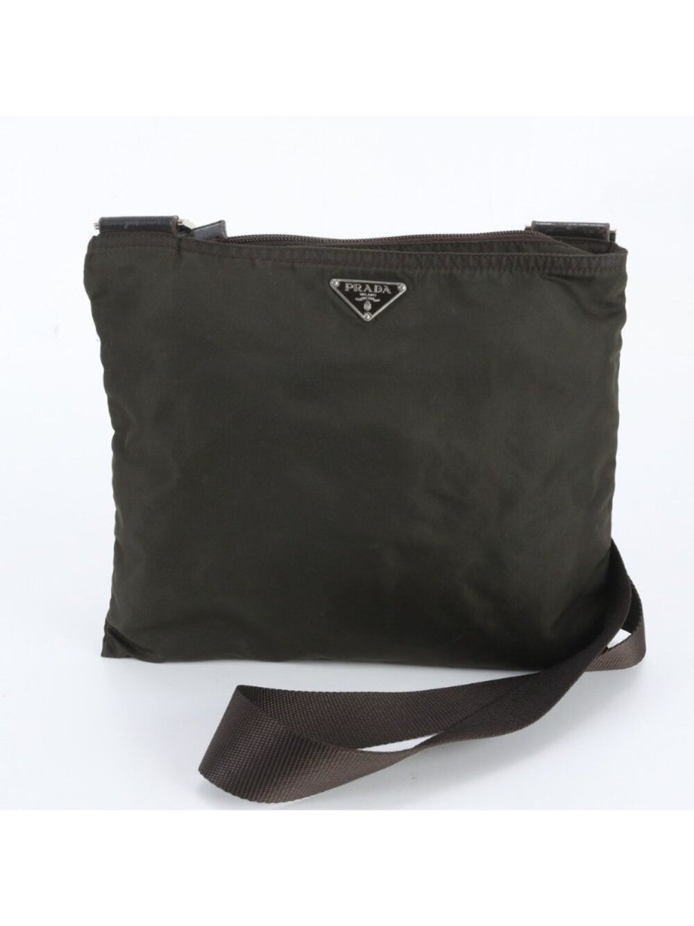 Prada Tessuto Nylon Triangle Logo Shoulder Bag Crossbody Messenger